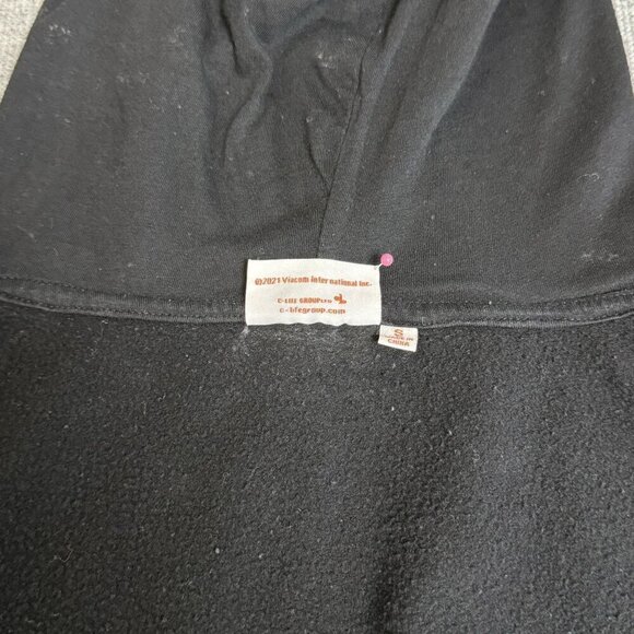 Nickelodeon Logo Retro 90's Style  Black Hoodie Graphic Print Women Size S - Picture 13 of 14